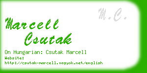 marcell csutak business card